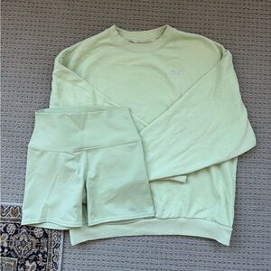 ALO Yoga Sweatshirt and Shorts Set